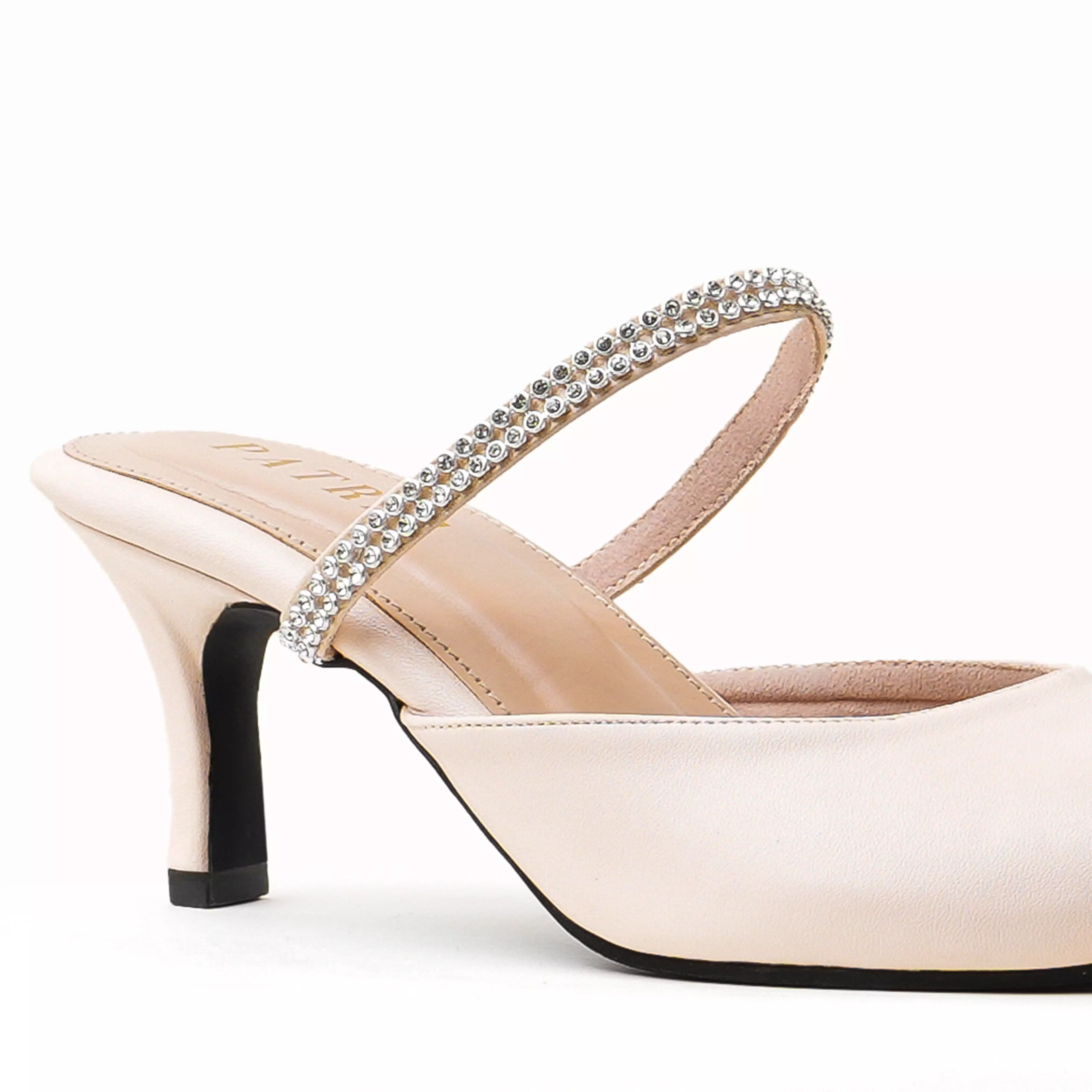 PATRIS Charlene Mules Wanita Heels / Hak 7 Cm