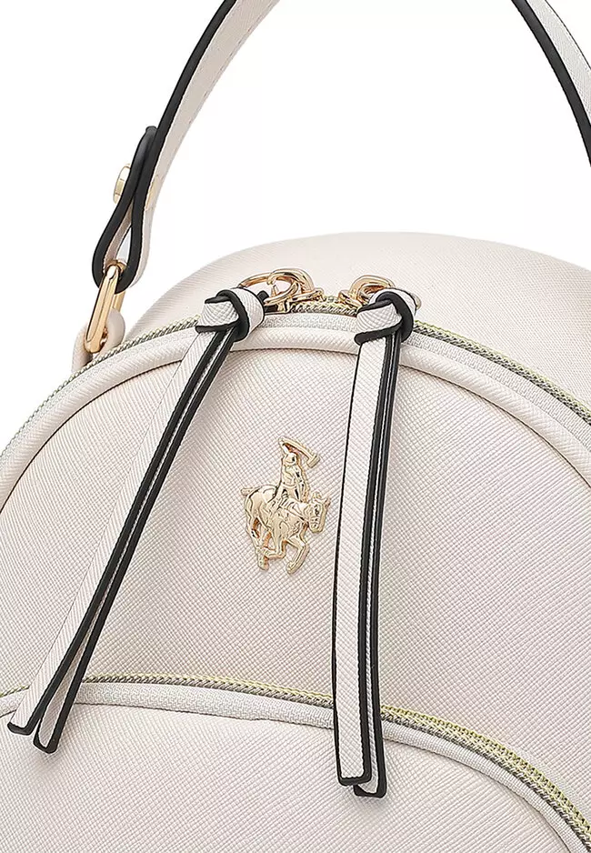 Women's Casual 2-Way Backpack (Tas Ransel Wanita & Tas Punggung Wanita) - Putih