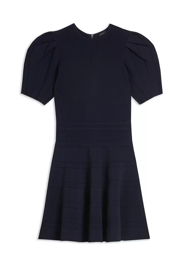 Buy TED BAKER Ted Baker Women's Velvey Puff Sleeve Dress With ...