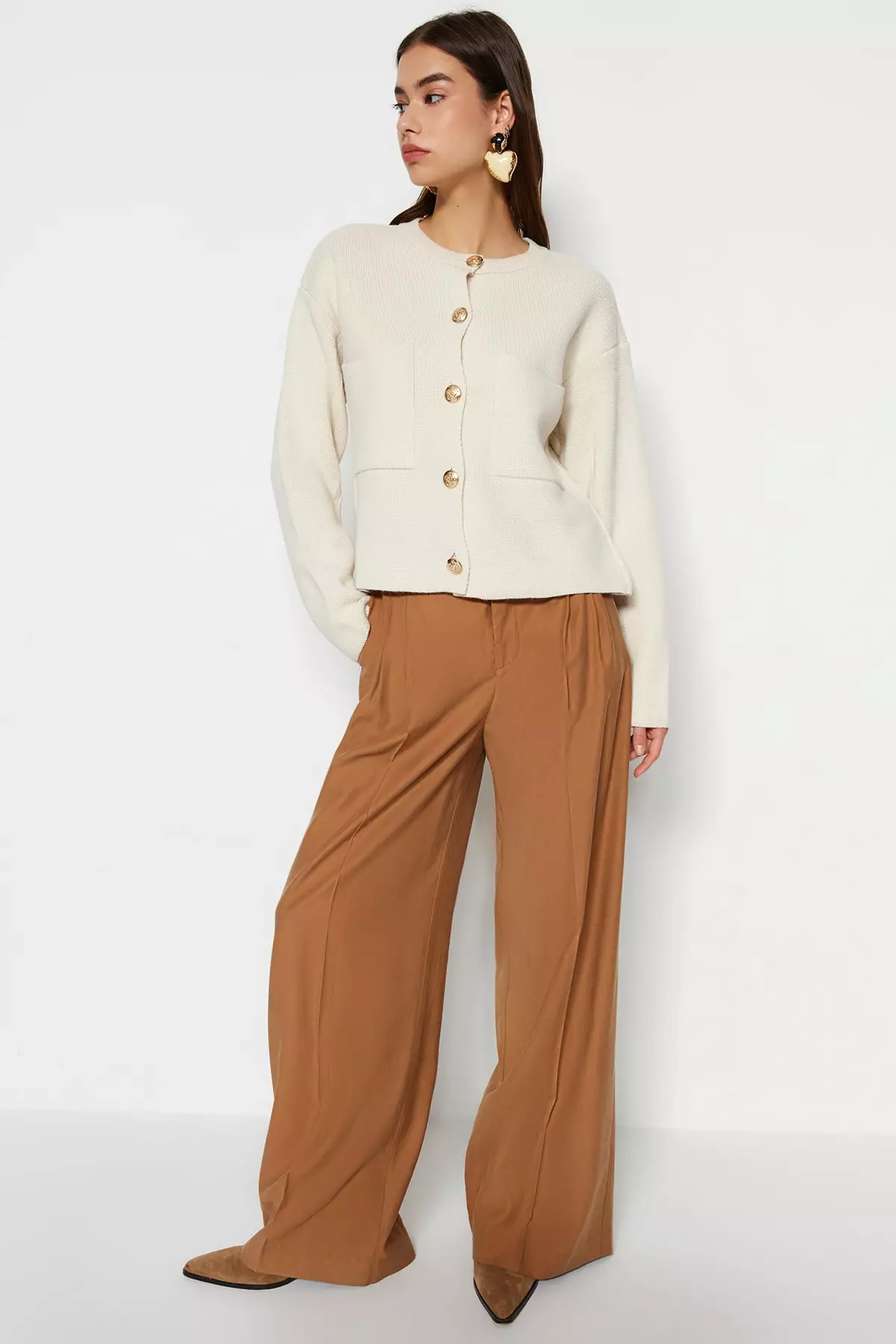 Button Knit Cardigan