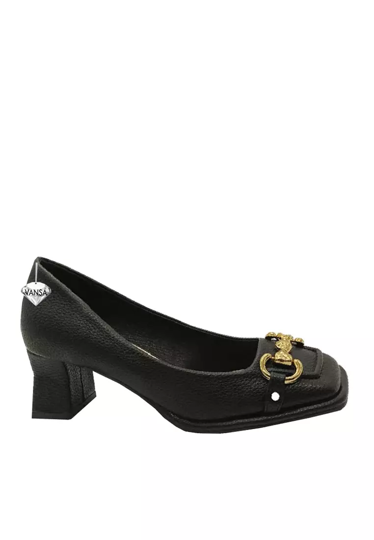Discount on Twenty Eight Shoes  shoes - SKU: VANSA Fashion Horsebit Buckle Mid Heel Pumps VSW-H-0071