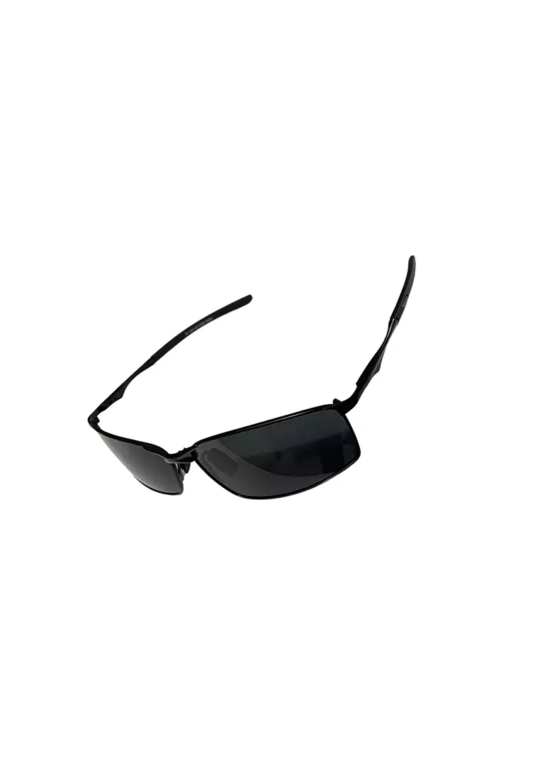 Letto Kacamata Pria Frame Polarized Lens UV400 Design Casual Material Aluminium Alloy ORIGINAL - Black