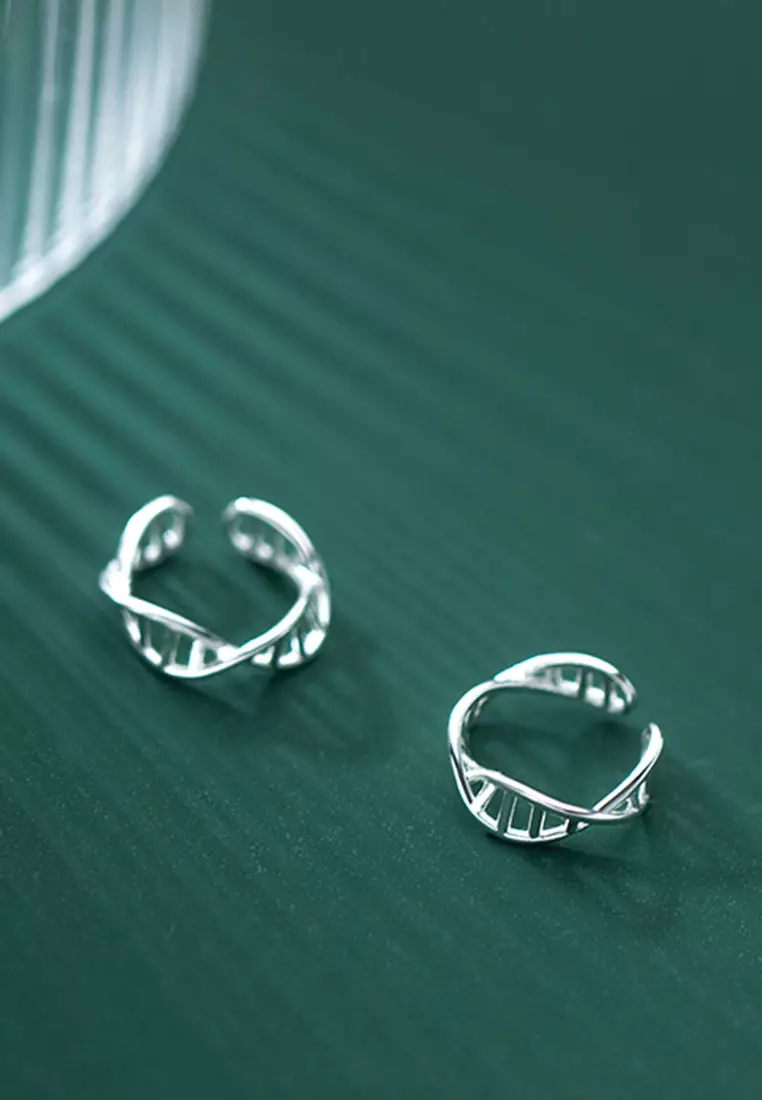 925 Silver Hollow Out Design Ear Cuff JW AR-G8064