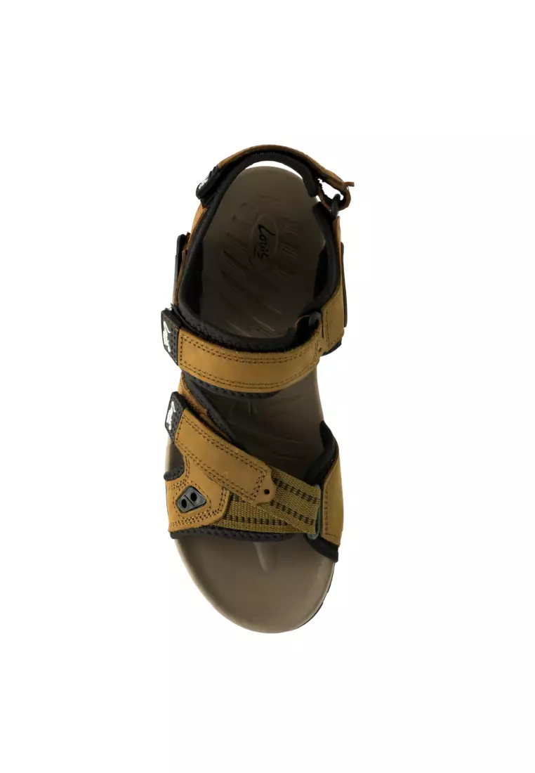 Men Slip On Faux Leather Classic Casual Sandals - 250441265