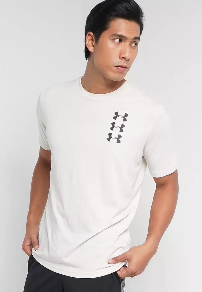 Buy Under Armour Breakthrough Triple Stack Logo Short Sleeves T-Shirt Online | ZALORA Singapore