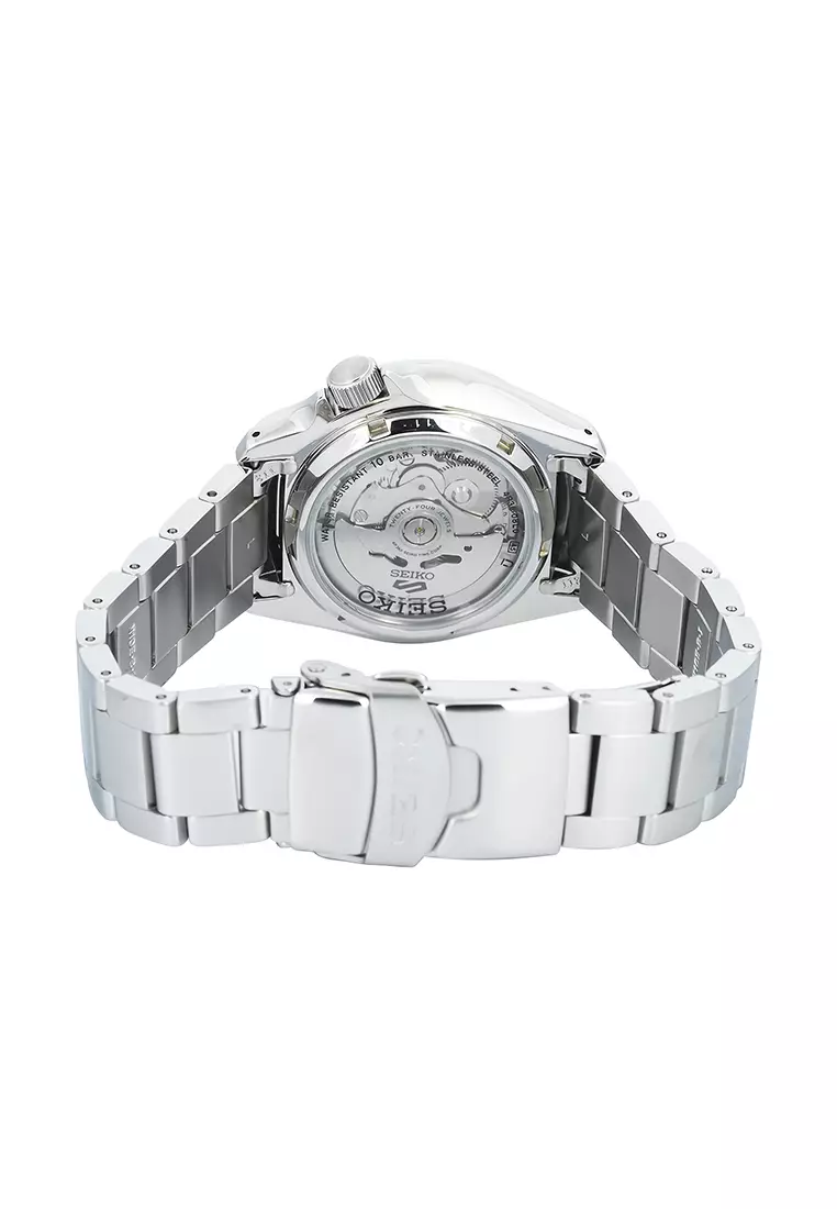 Seiko 5 Sports SRPE57K1 - Jam Tangan Automatic Pria - Silver Case Black Dial Stainless Steel