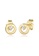Elli Jewelry white Earrings Circle Round Elegant Diamond 375 Yellow Gold 29D94AC7B2B297GS_1