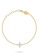 Aquae Jewels yellow Anklet Fairy 18K Gold and Diamonds - Yellow Gold 550A2ACB9D7F6EGS_2