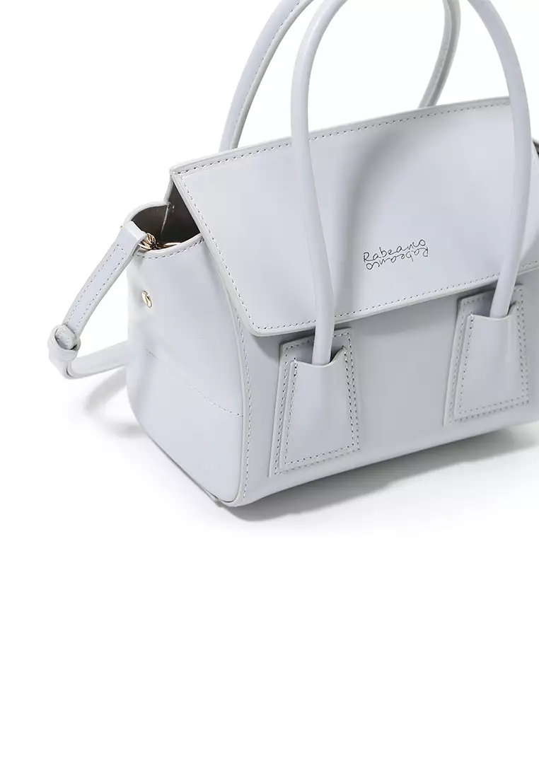 UNNI Mini Top Handle Bag - Light Grey