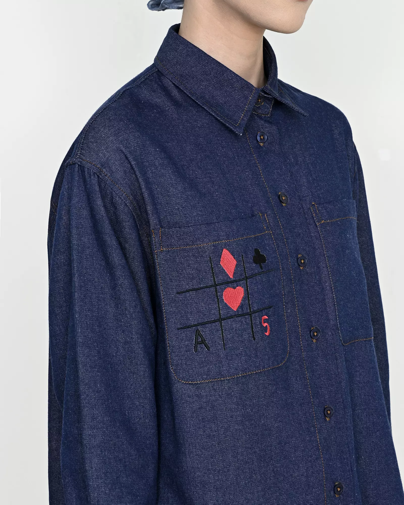 Geulis.id CARMIN SHIRT - Darkblue