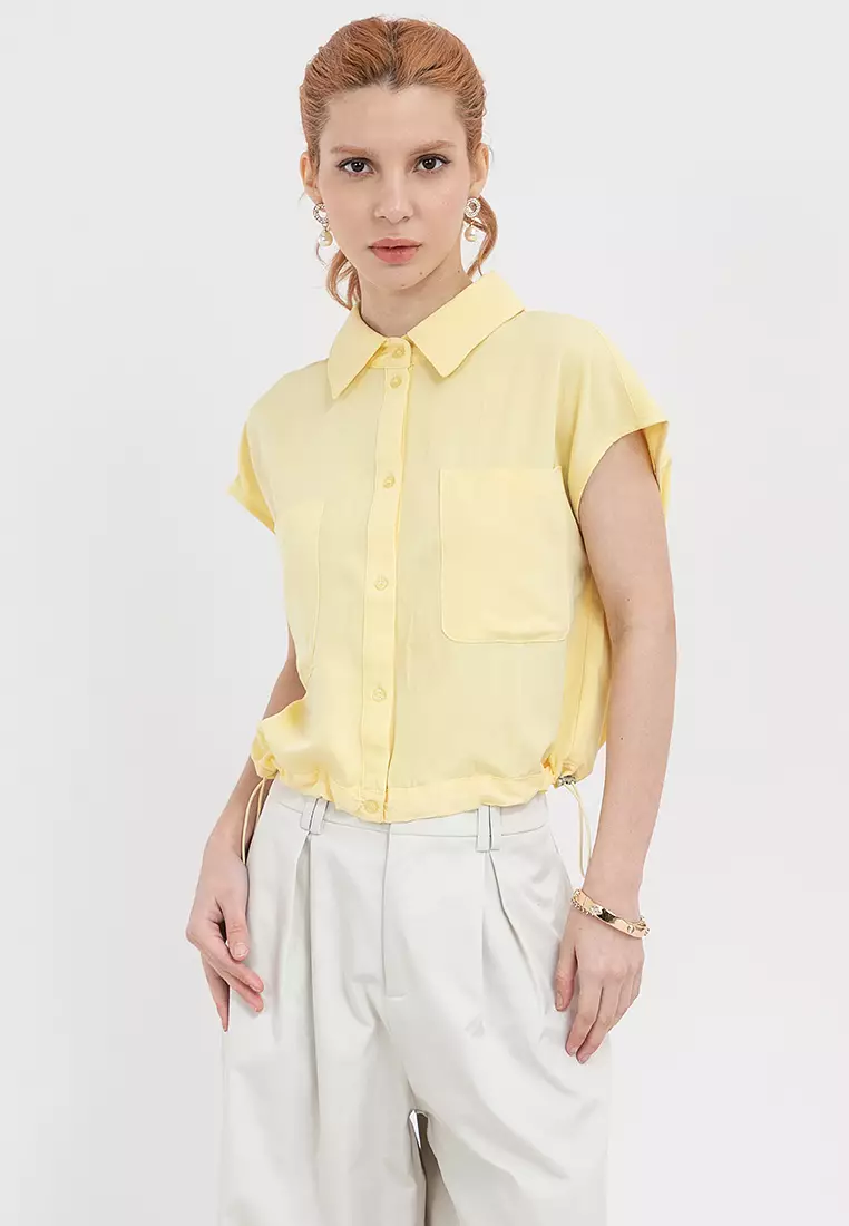 MADIWA Pulled Waist Blouse