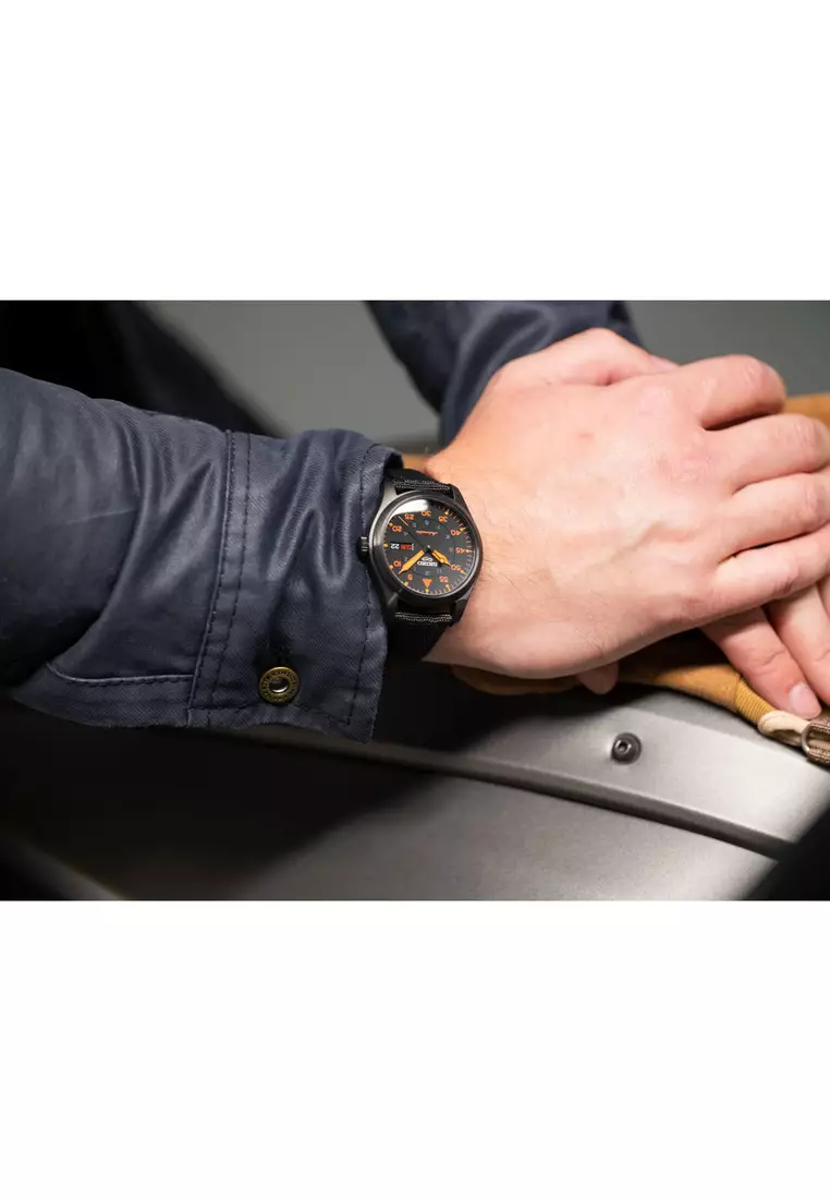 *BRAND NEW* Seiko 5 Sports Auto Black Dial Black Nylon Strap Men´s