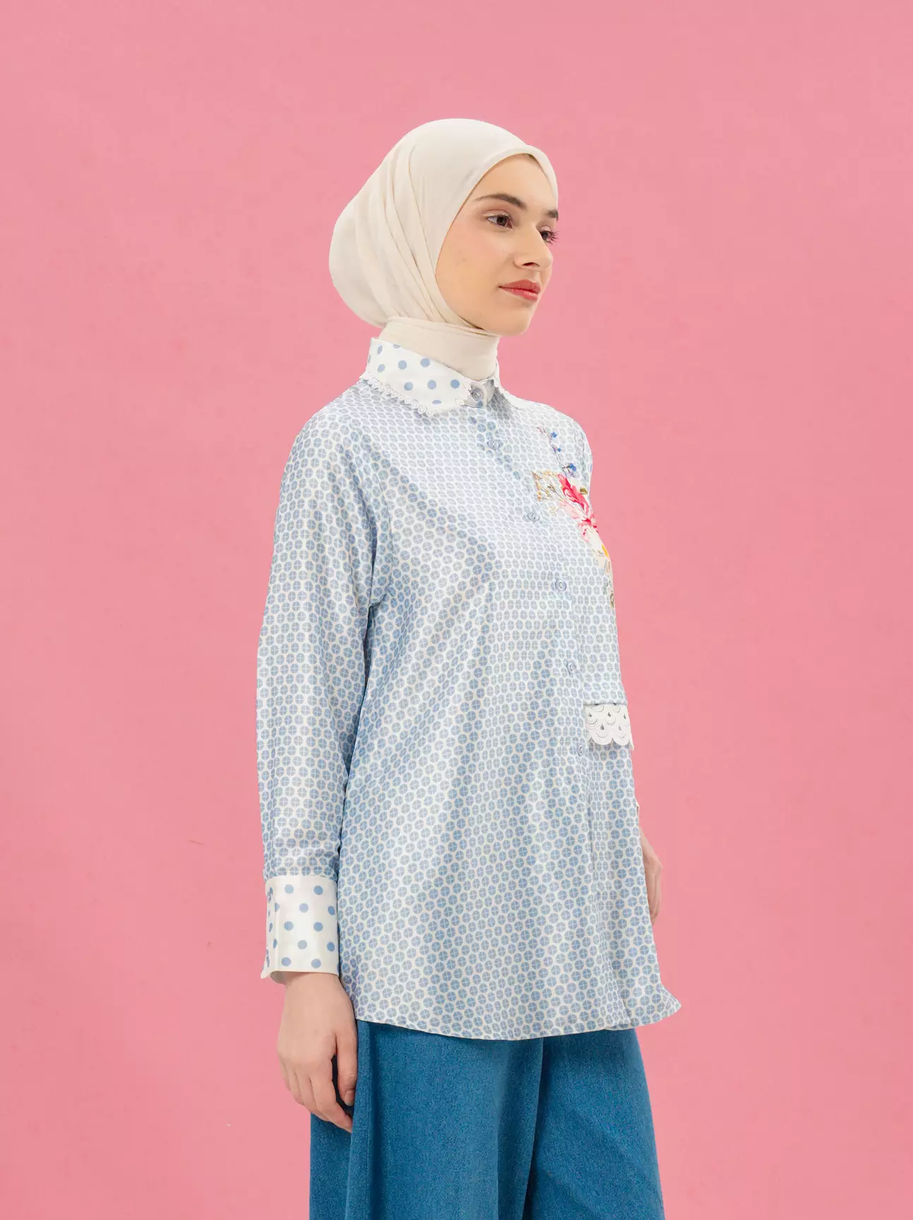 Aleza - Frey Shirt Light Blue