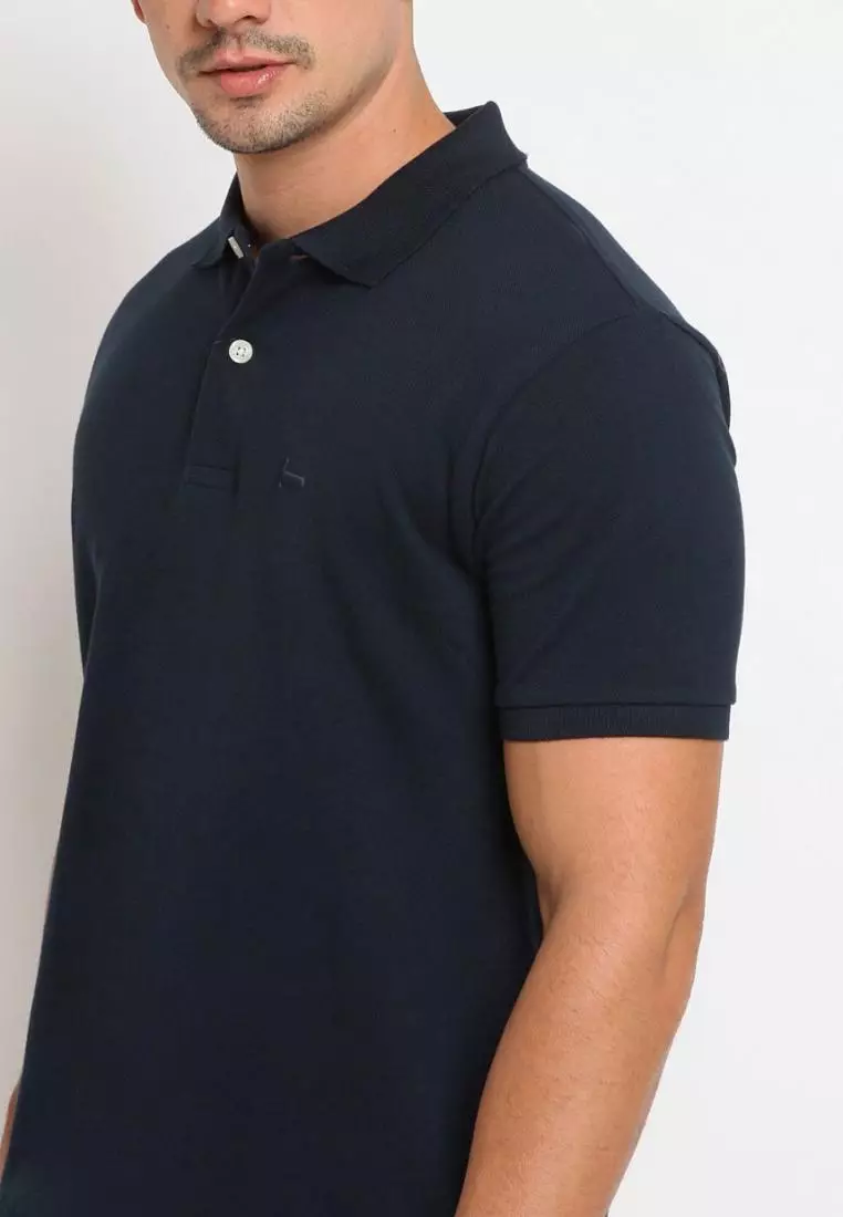 Hammer Men Basic Polo | Kaos Kerah Pria Regular Lengan Pendek Navy Z1PO001N1