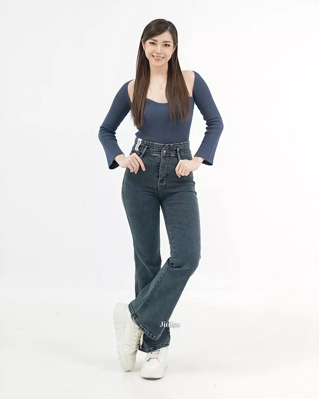 Ultra Highwaist Cutbray Stretch Jeans 619 HANGOUT