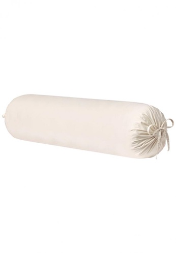 MOCOF beige Beige Bolster Case Cover Solid colour  Egyptian Cotton 1200TC DDBCDHLB8D3999GS_1