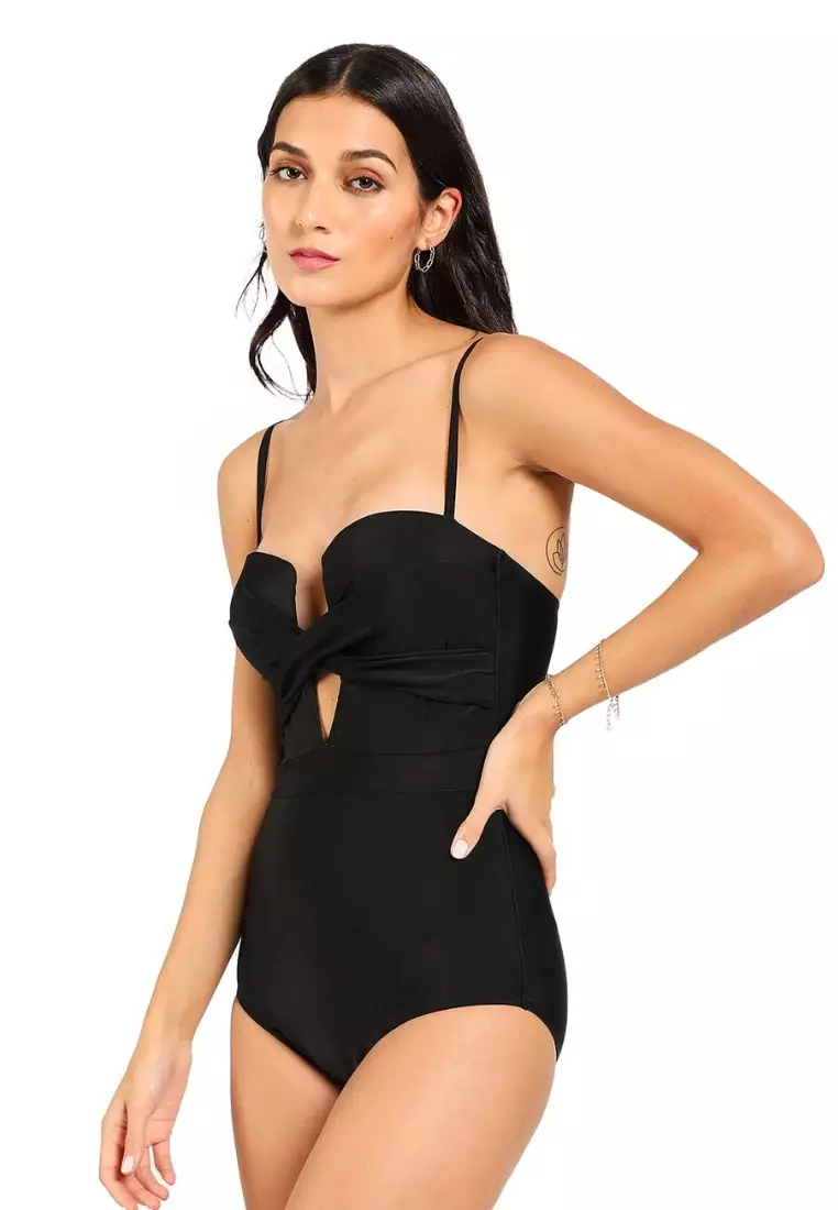 Sunbreeze Bikini Swimsuit Baju Renang Wanita One Piece Sexy Cross