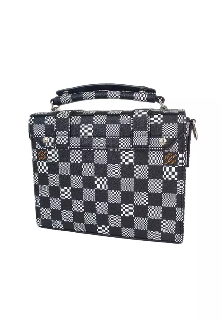 Buy Louis Vuitton Pre Loved Pochette Distorted Checkerboard Messenger Bag Online Zalora