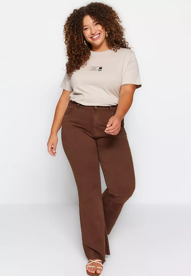 Cut-Out Spanish Fit Denim Jeans