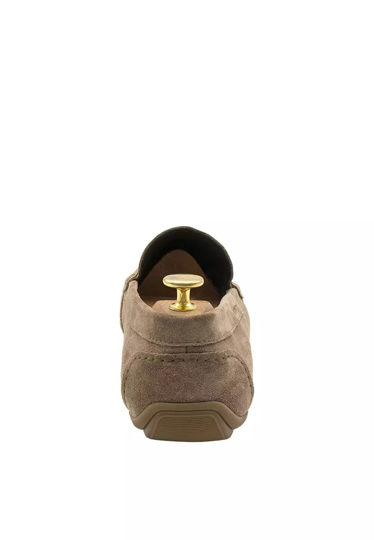 Gregores Sand Suede Penny Moccasins