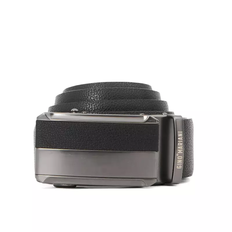 Ikat Pinggang Pria Kulit Gino Mariani Bertram Black