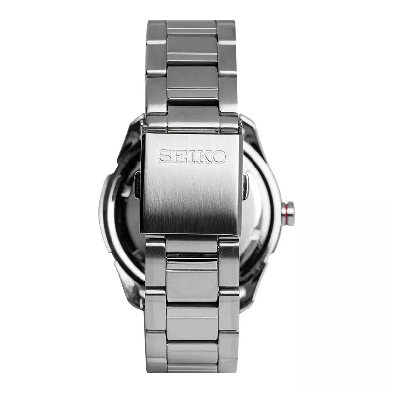 Jam Tangan Pria Seiko Solar SNE259P1 Black Dial Stainless Steel Strap