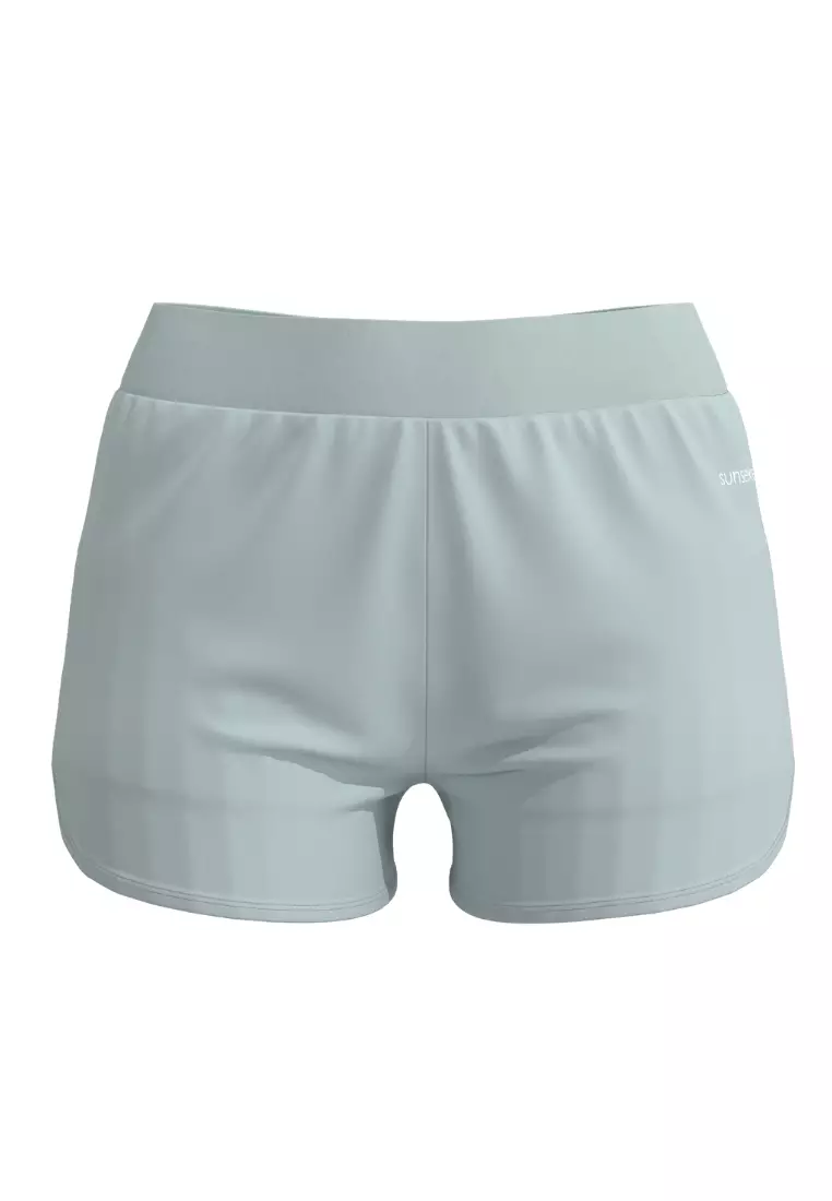 Supplementary Ladies Mist Green UV Beach Shorts