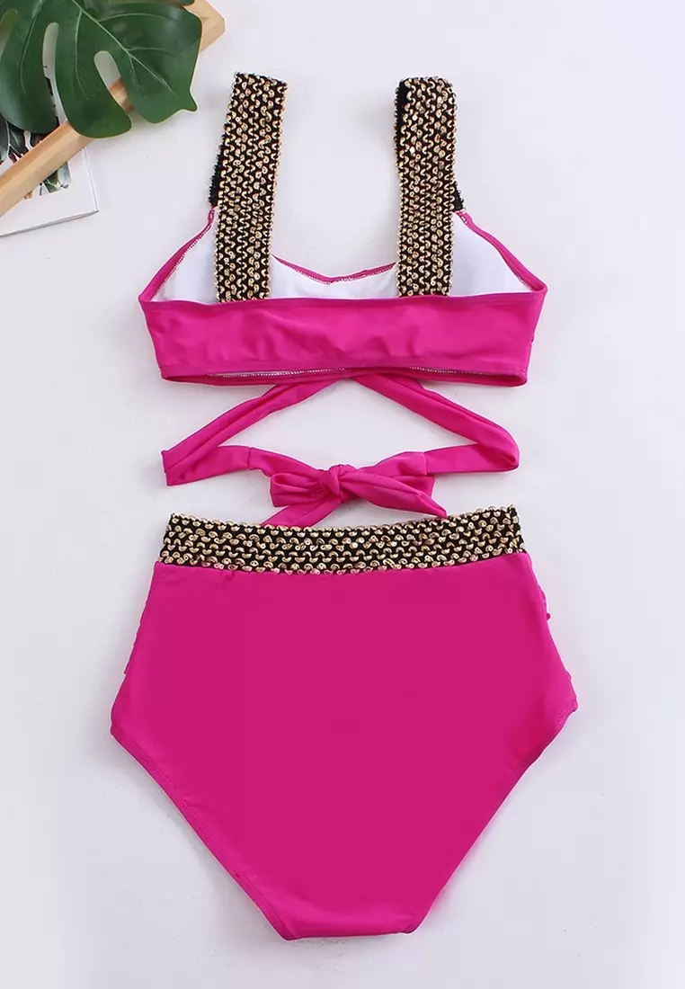 Buy LYCKA BHS1023 European Lady Bikini Swimwear Pink 2024 Online ZALORA Singapore