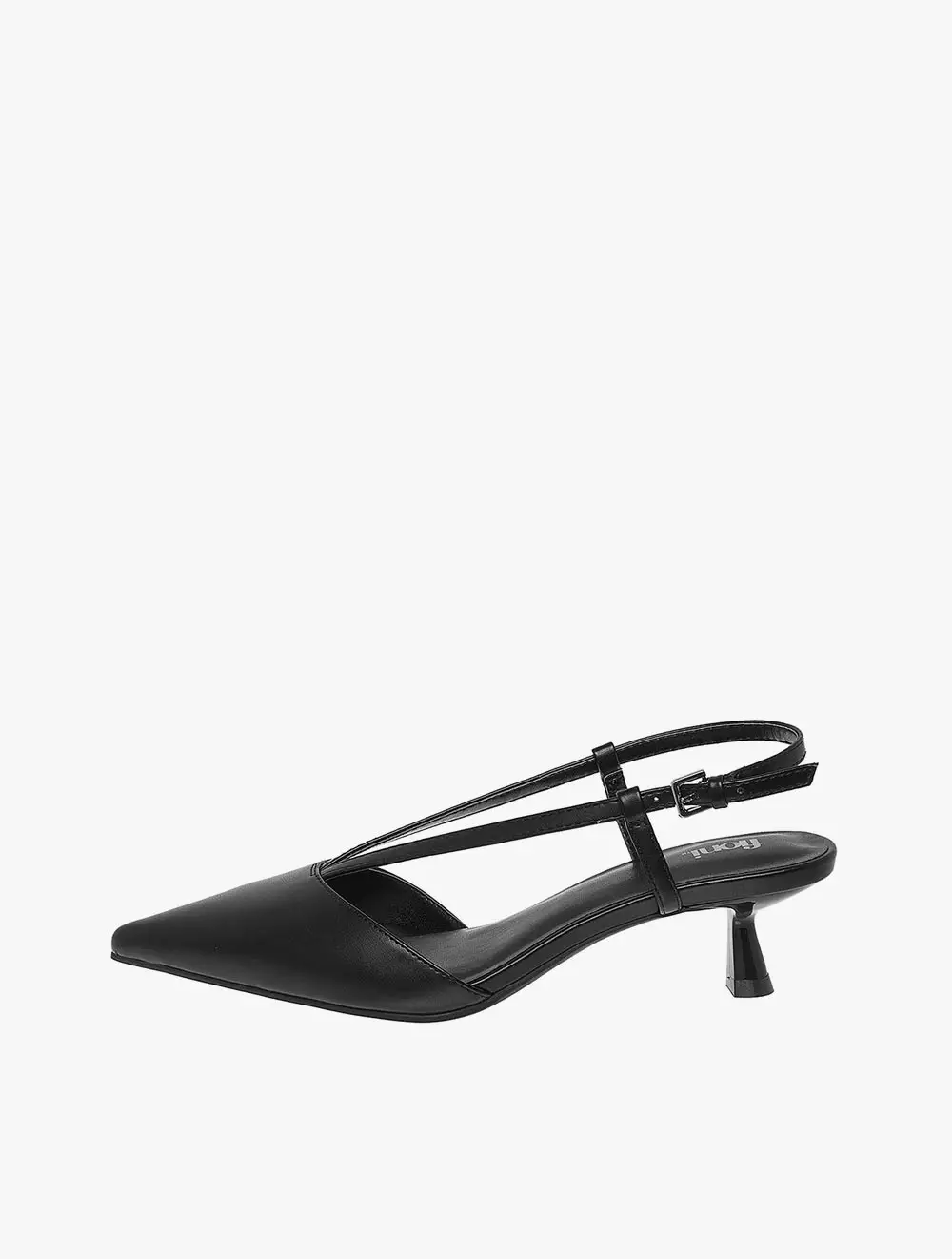 Payless Fioni Womens Kappa Slingback Kitten Heels - Black_04