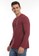 Men's Top red LILLAC-MAROON LS T-Shirt 41D28AA3929949GS_2