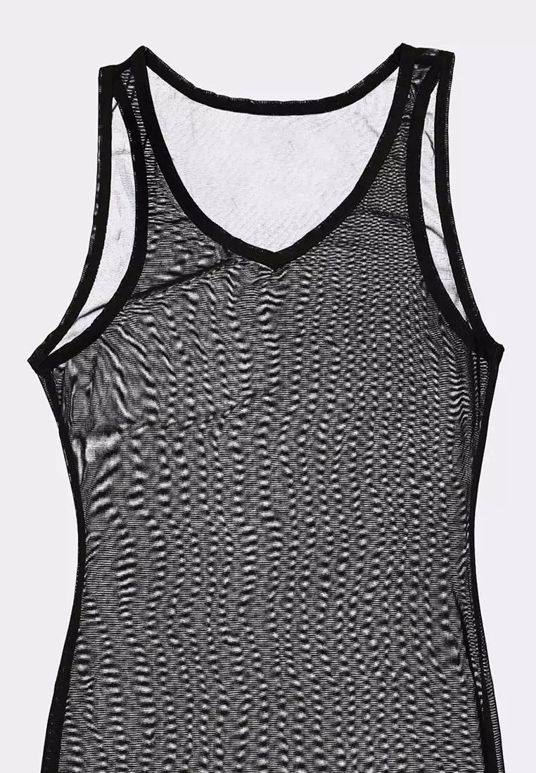 Women's Cover-Up Mesh Dress