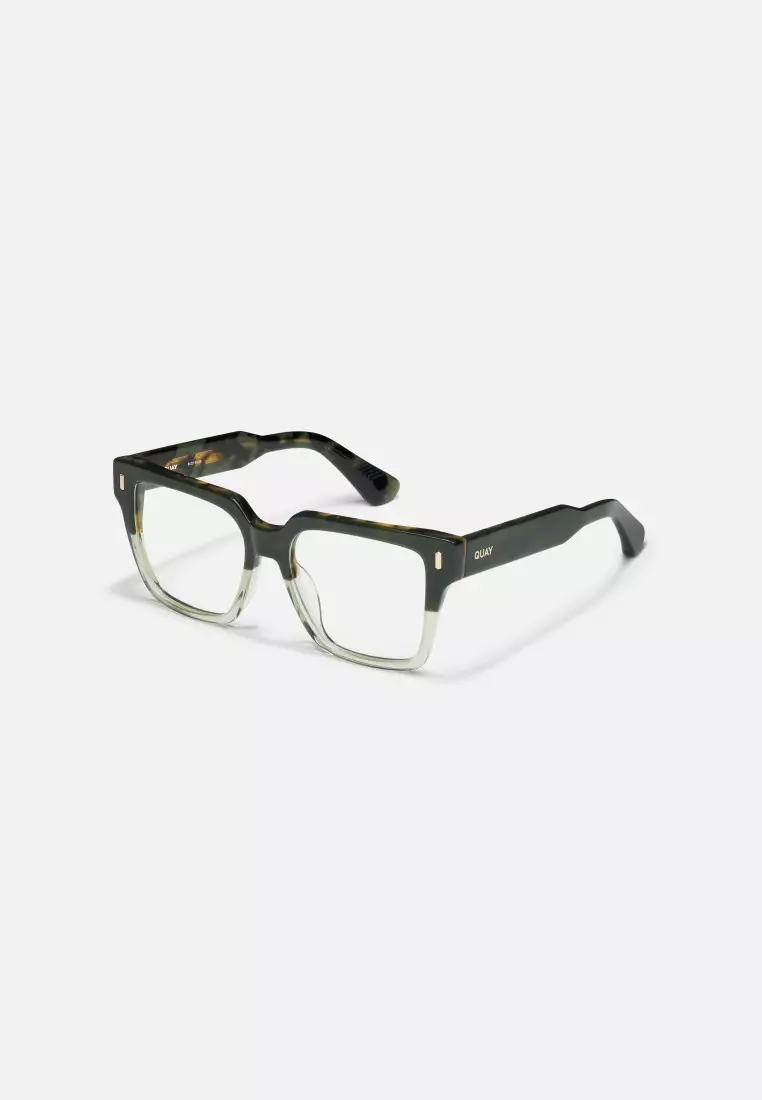 QUAY Bold Type Optical Eyeglasses - Moss Tort