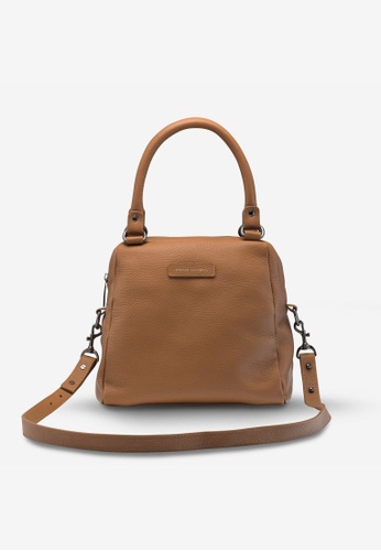 Status Anxiety brown Status Anxiety Last Mountains Leather Crossbody Bag - Tan 64708AC13AAB7AGS_1