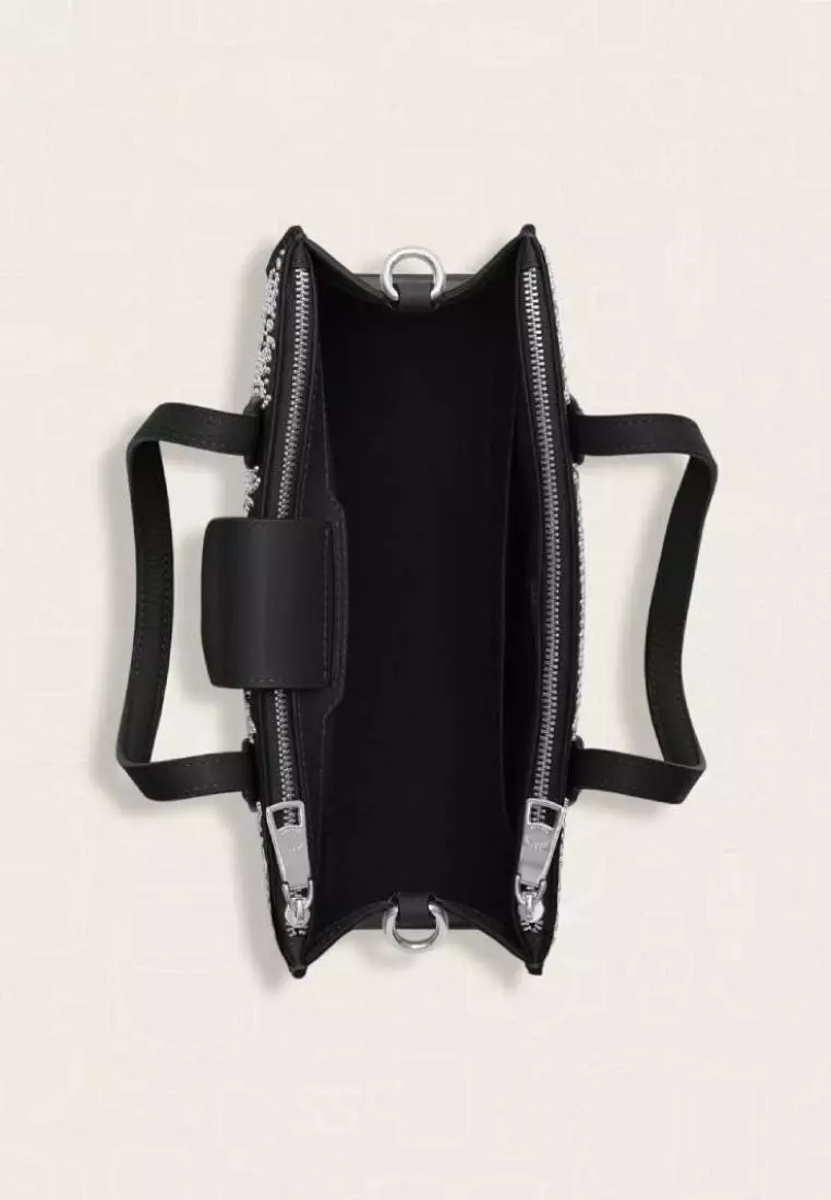 Coach Nina Small Tote Bag With Signature Rivets Black