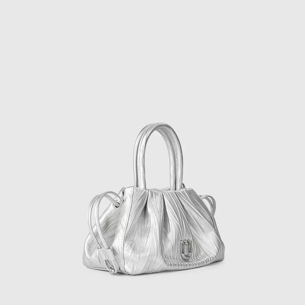 TEESCHALE MINI SHOULDER BAG IN SILVER