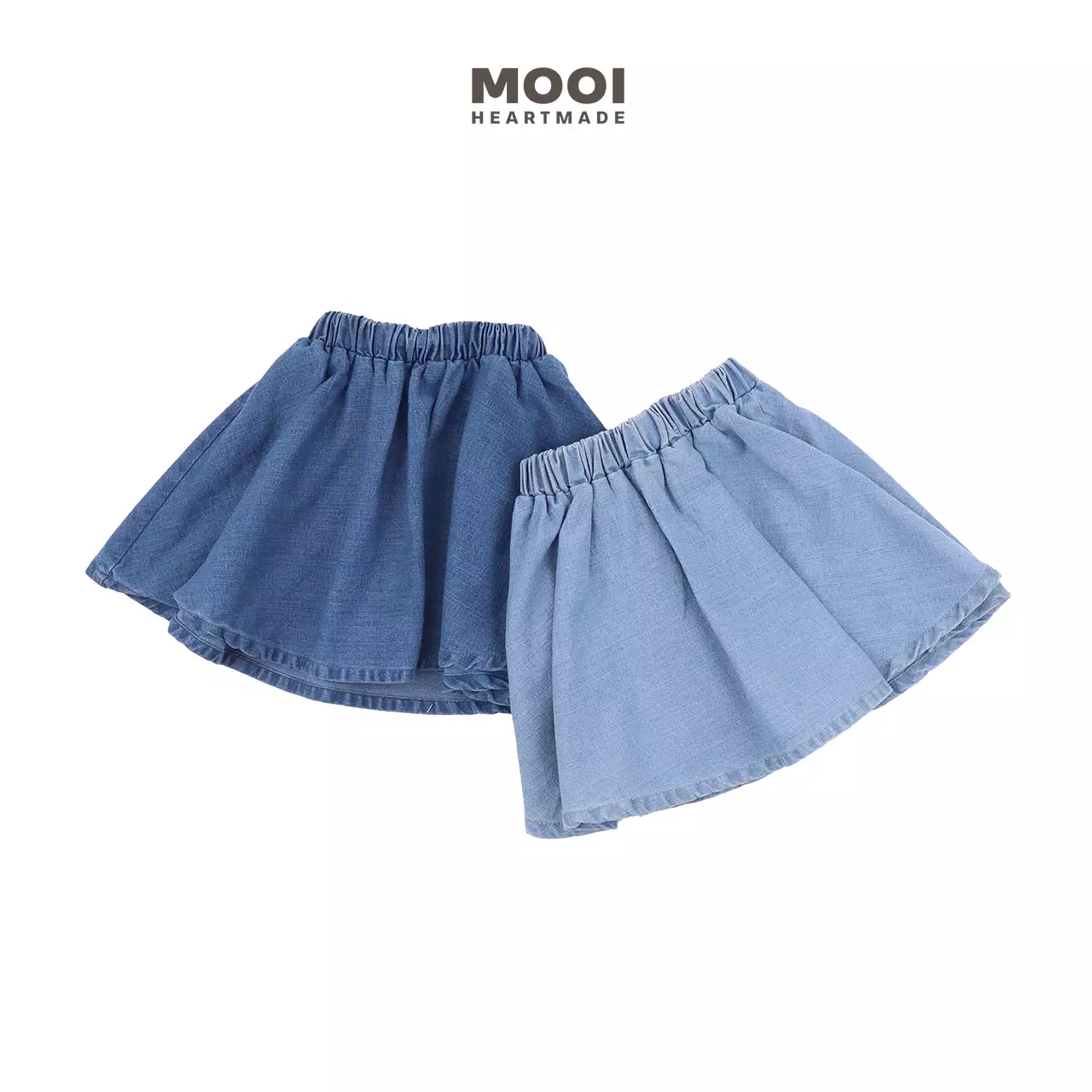 Mooi Rok Jeans Anak Perempuan Yerin Denim Skirt - Light Blue