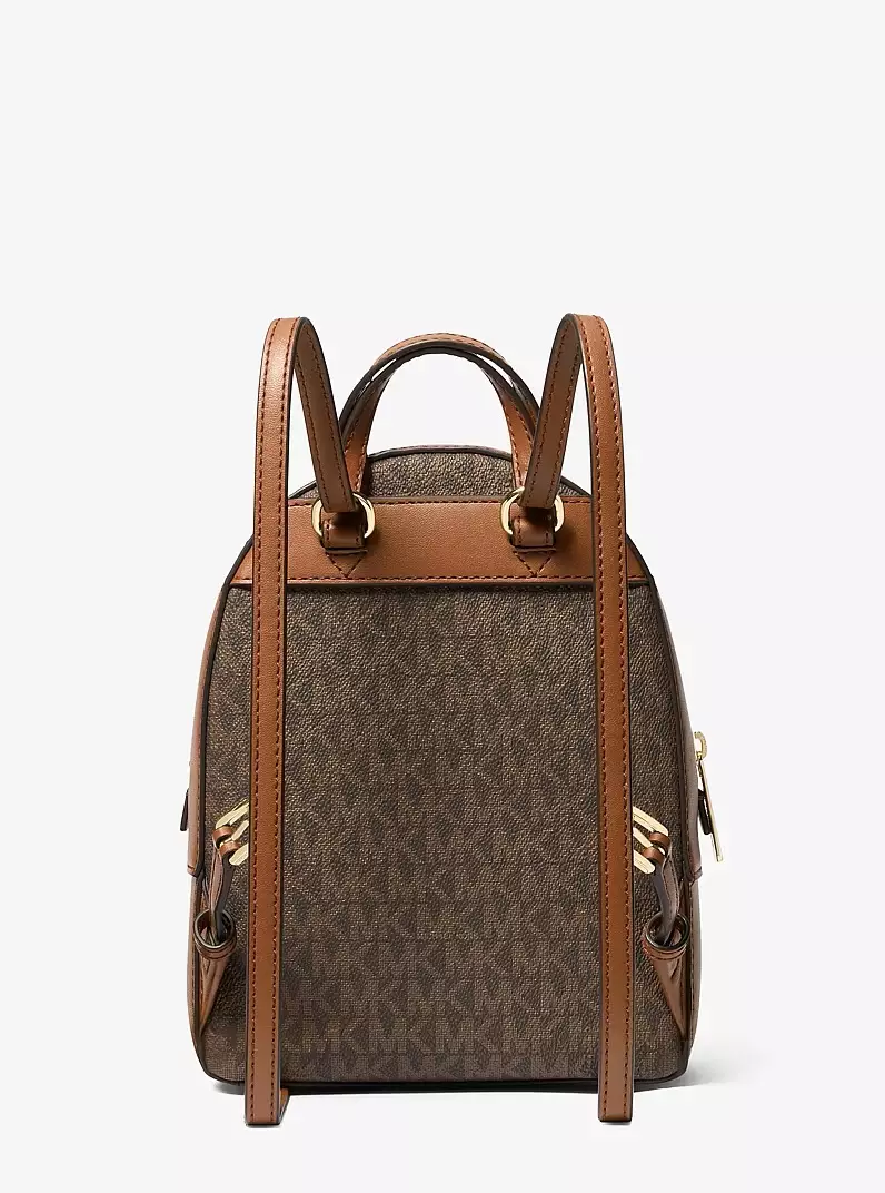 MICHAEL KORS Jaycee Extra-Small Signature Logo Backpack Brown