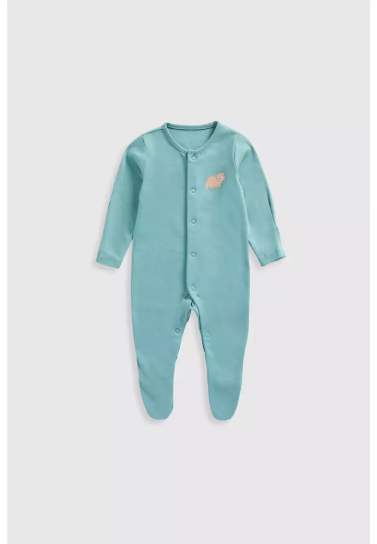 Bear Baby Sleepsuits - 3 Pack