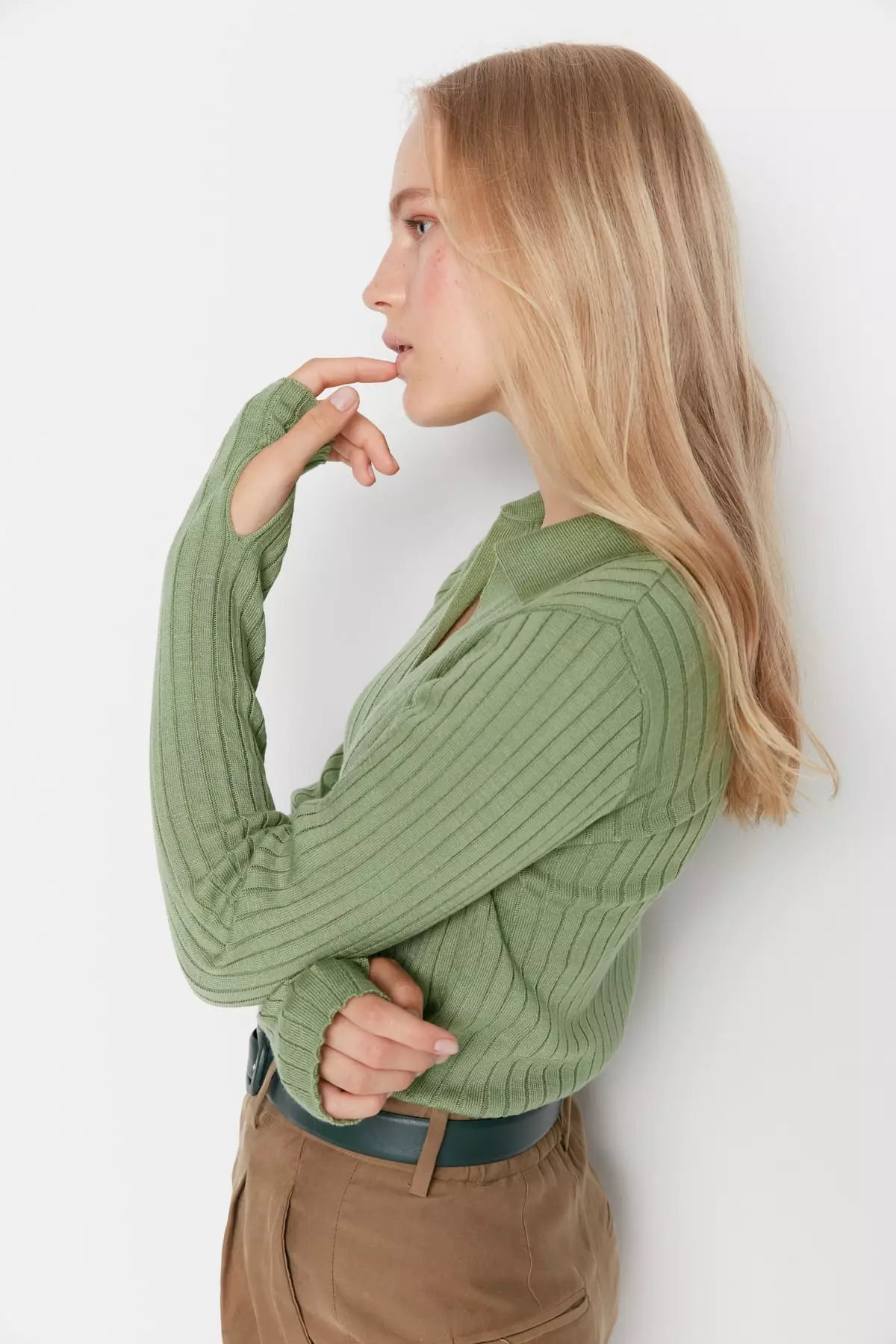 Polo Collar Knitwear Sweater