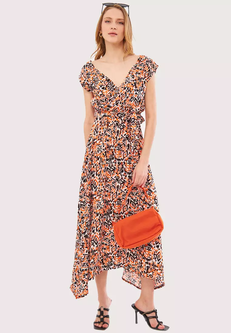 Waist Tie Wrap Dress