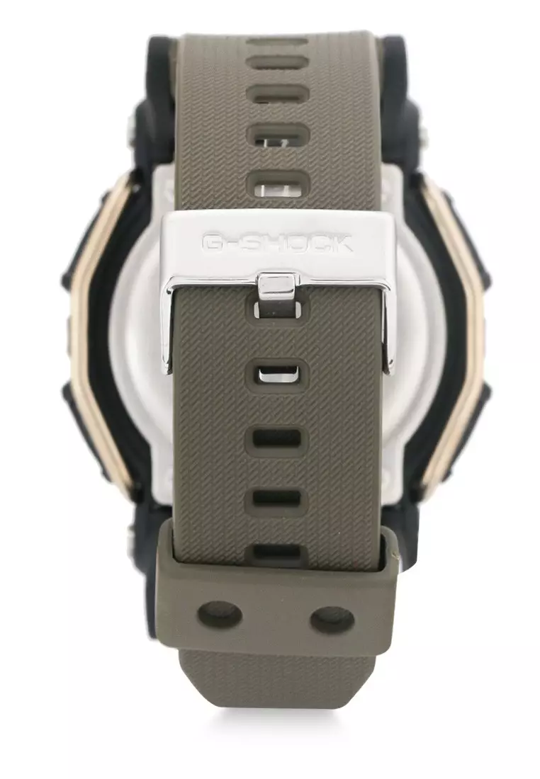 Casio G-SHOCK Jam Tangan Pria - Green Black Gold - Resin - GD-400-9DR