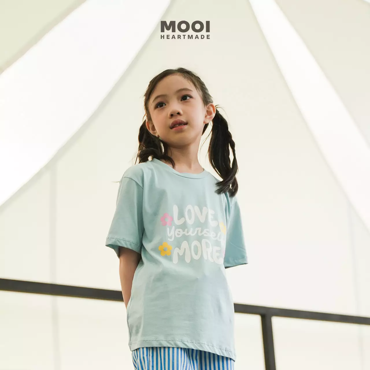 Mooi Kaos Anak Perempuan T-shirt Girls Graphic - Lavender