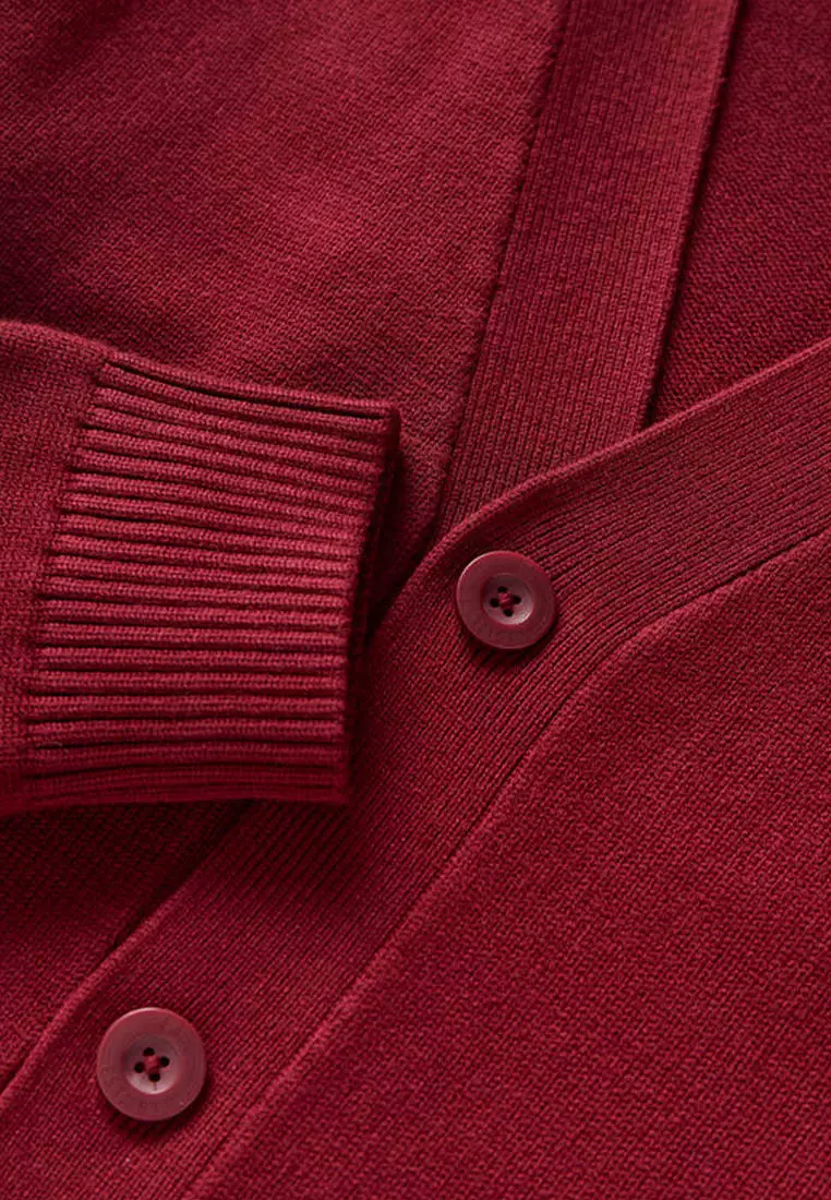 Baseline Cardigan Sweater Syrah