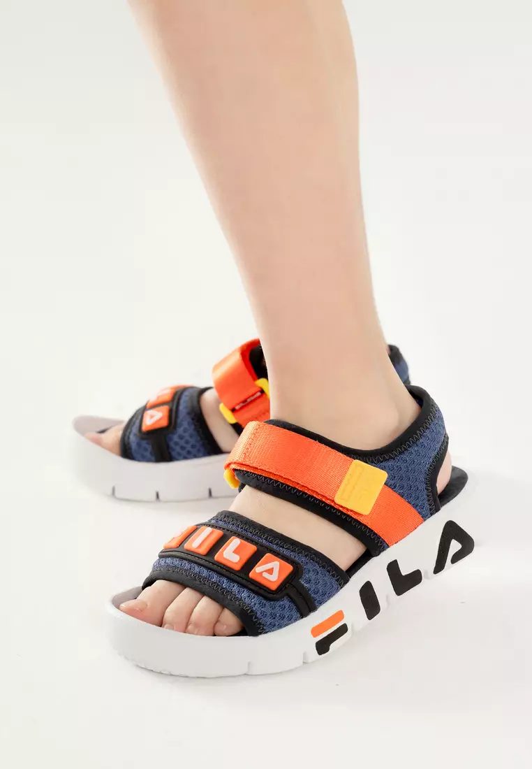 Yellow fila online sandals