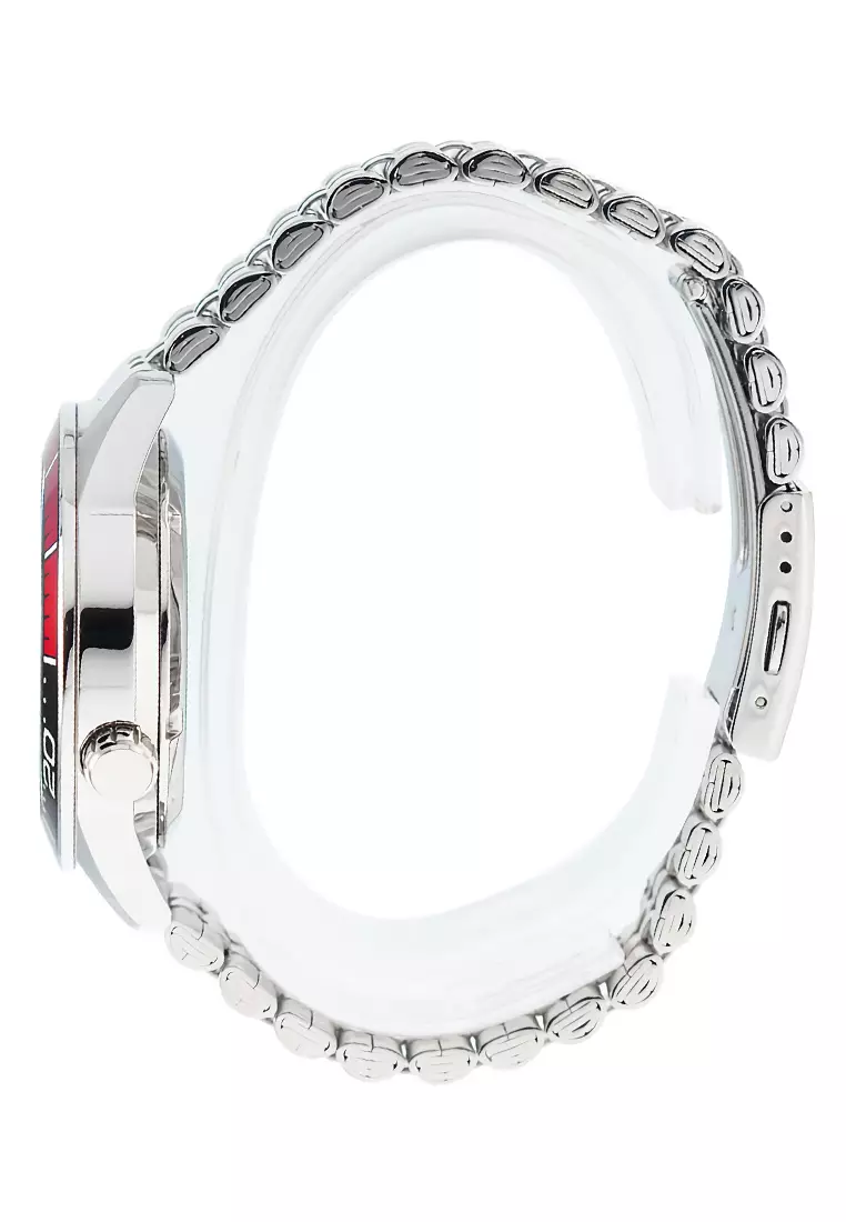 Alba Mechanical - Jam Tangan Automatic Pria - Silver Black - Stainless Steel - AL4193X1