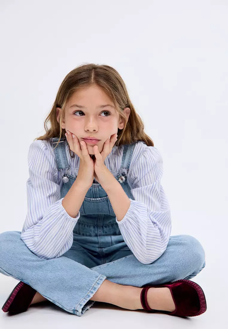 Long Denim Dungarees