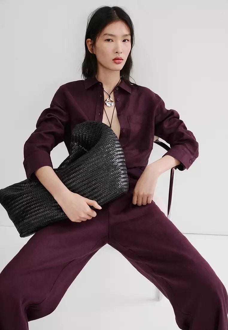 Straight Linen Trousers