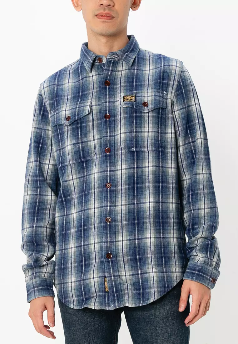Superdry checked shirt with hood online