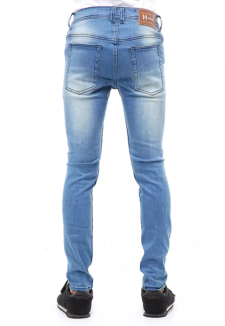 Locko Long Pants Celana Panjang Pria Ripped Jeans Material Denim ORIGINAL - Bio Blits