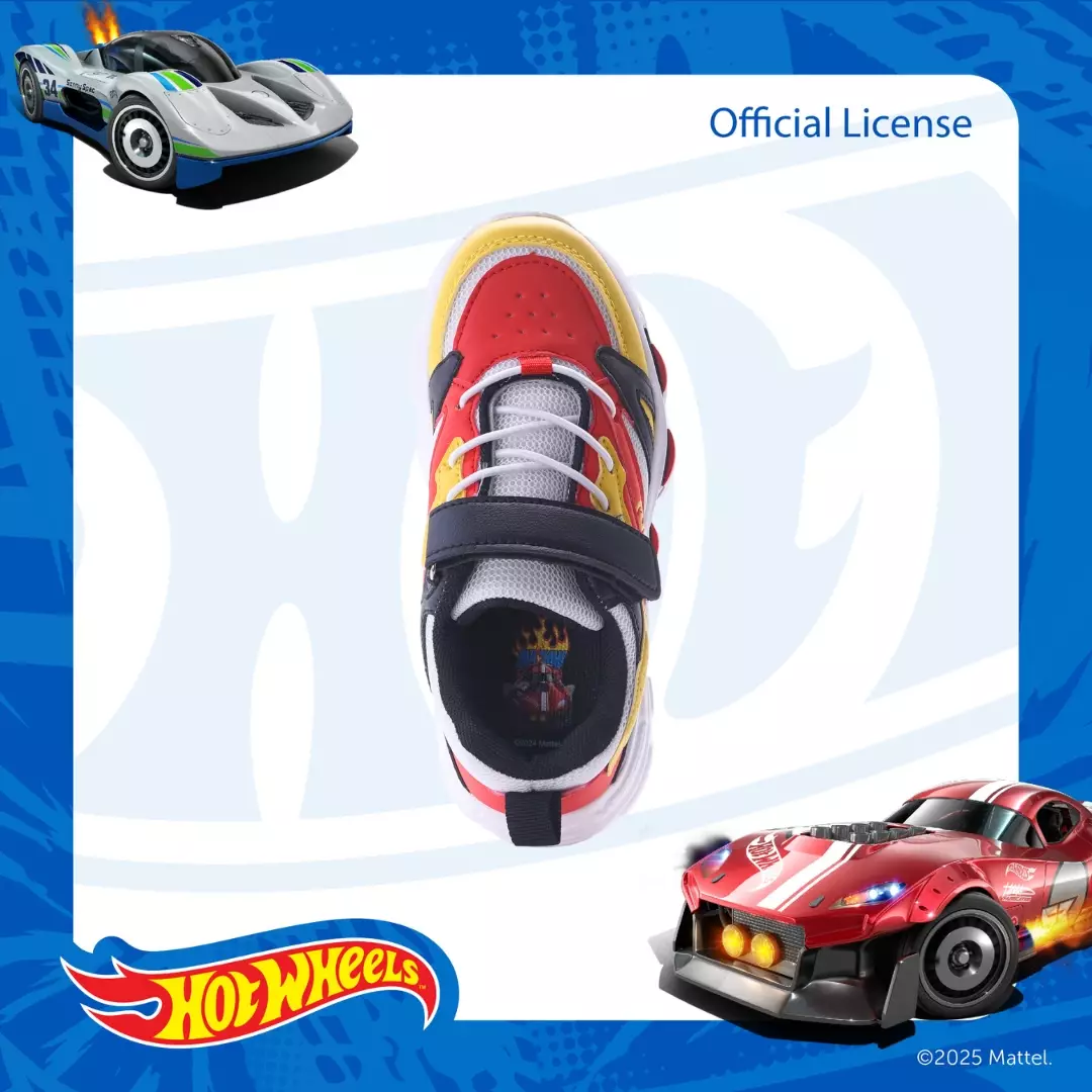 HOTWHEELS - SEPATU SNEAKERS ANAK LAKI TEENS CH340389LT PUTIH/MERAH by Zandilac